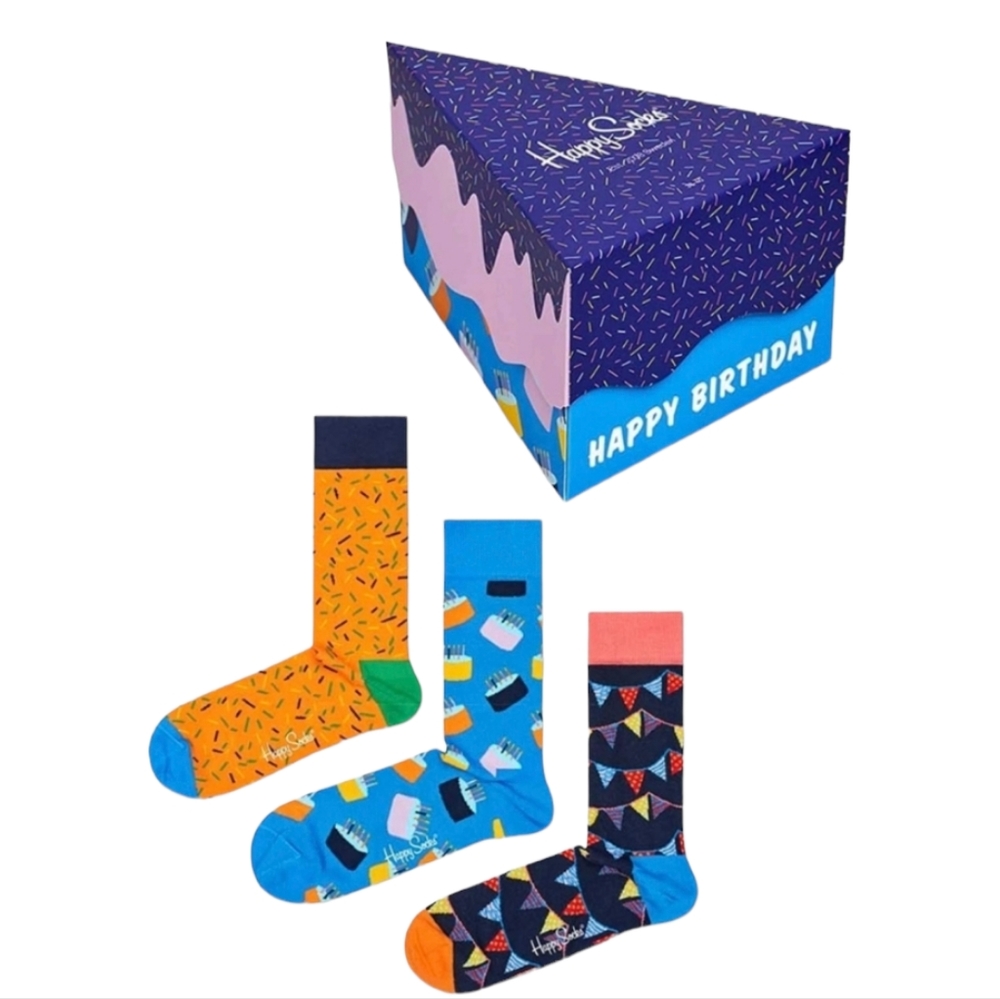 HAPPY SOCKS Birthday Gift Box ~NEW